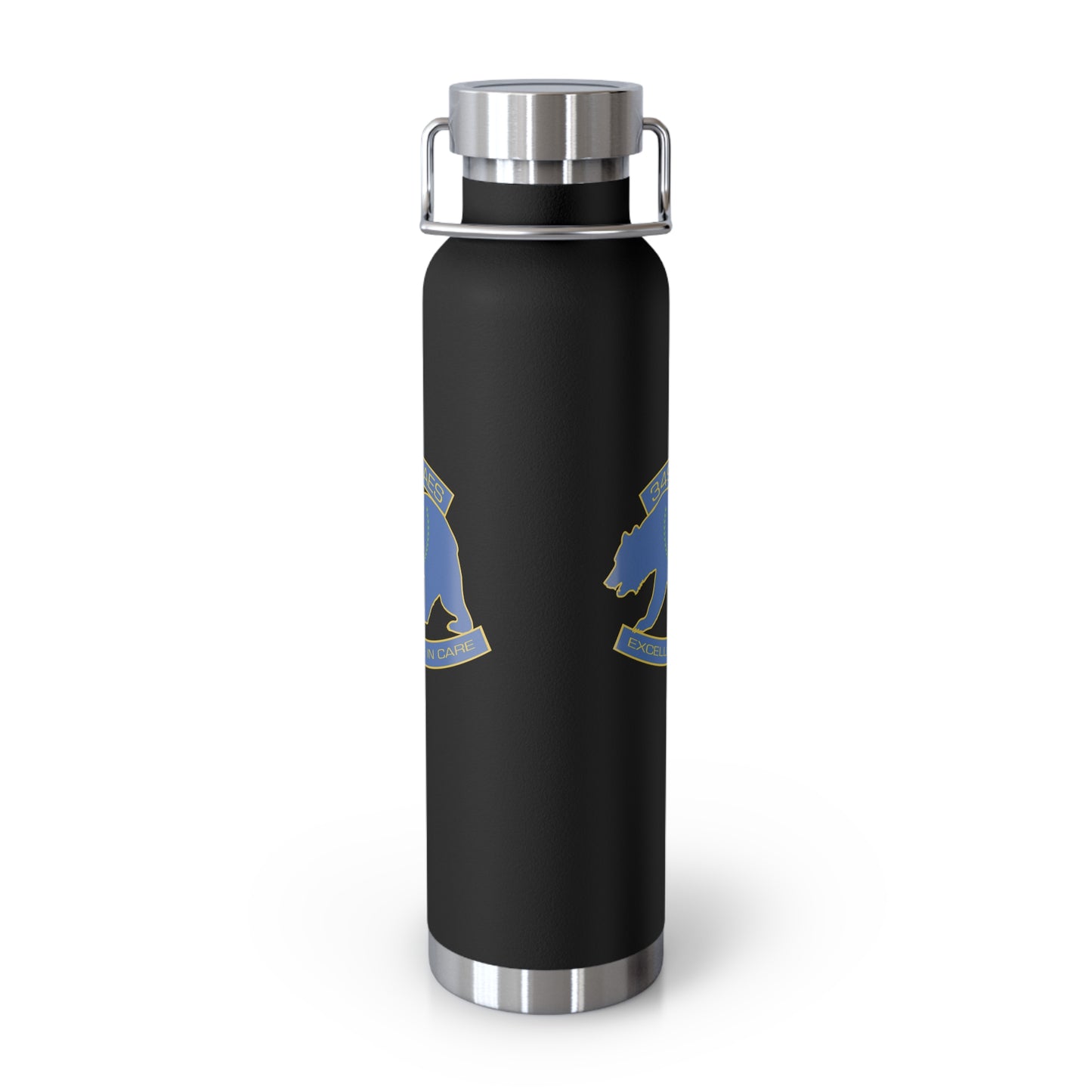 349th AES California Bear v1.0  Copper Vacuum Insulated Bottle, 22oz