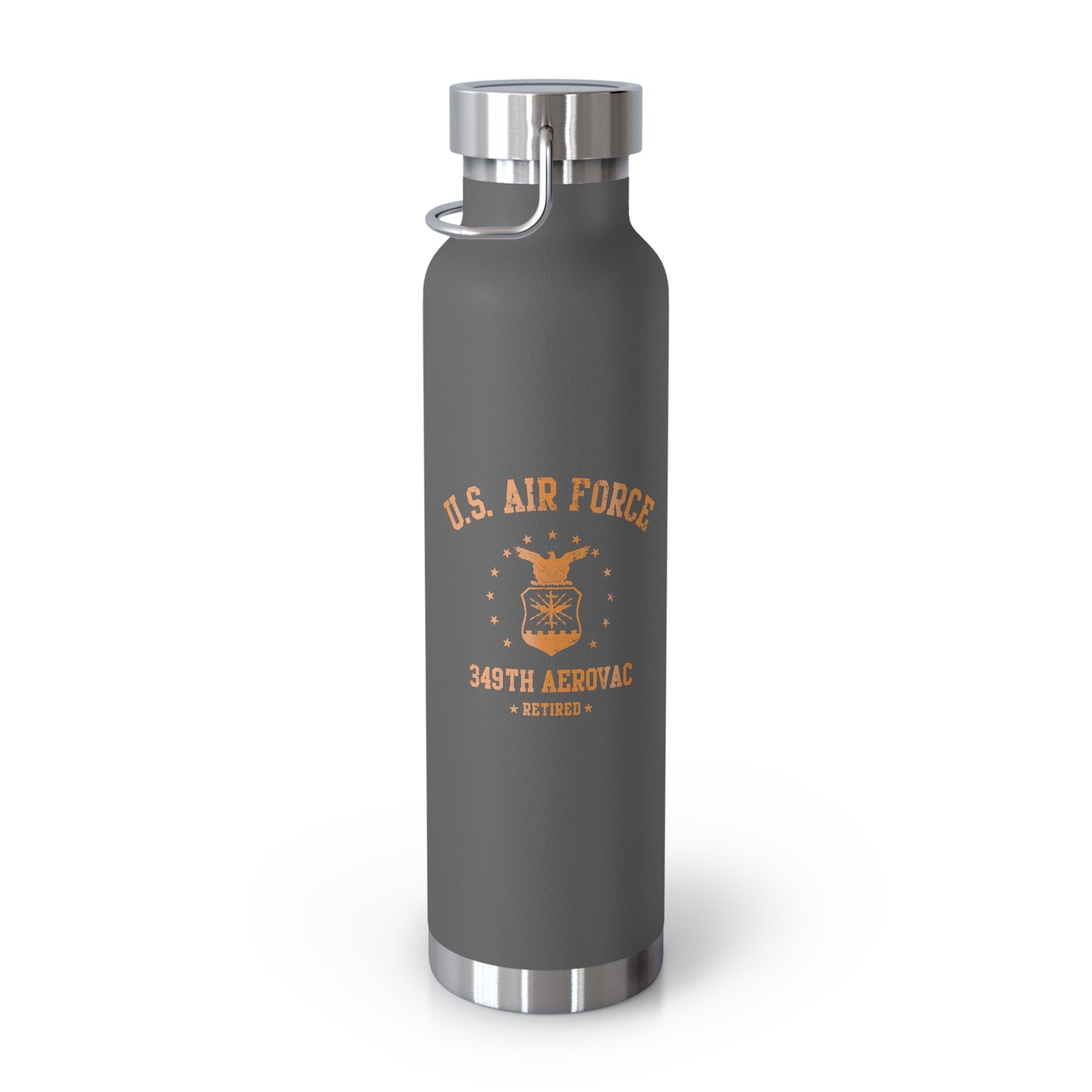 349th Air force Seal Retired Vacuum Insulated Bottle, 22oz