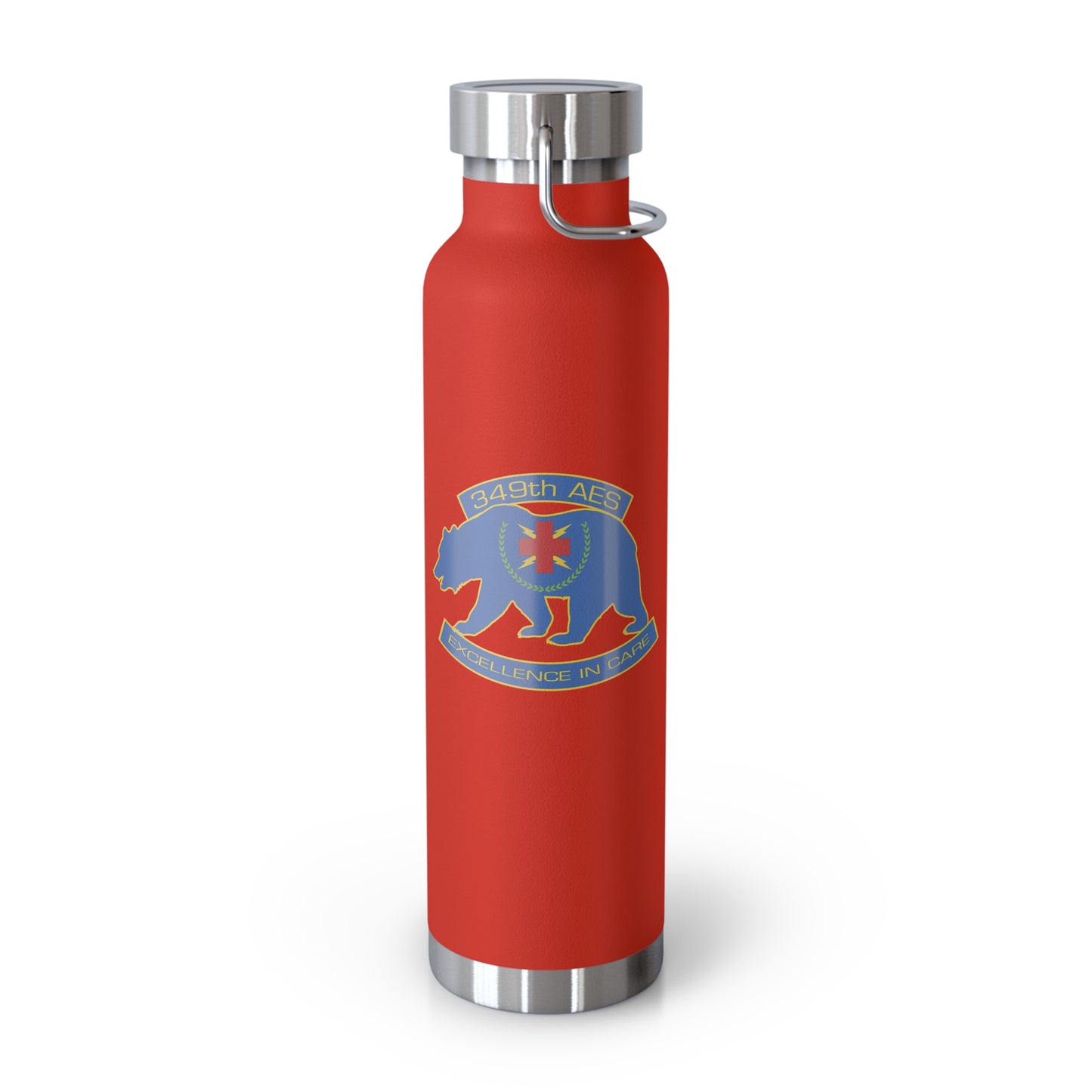 349th AES California Bear v1.0  Copper Vacuum Insulated Bottle, 22oz