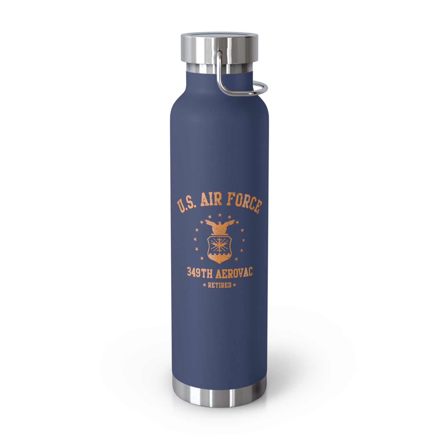 349th Air force Seal Retired Vacuum Insulated Bottle, 22oz
