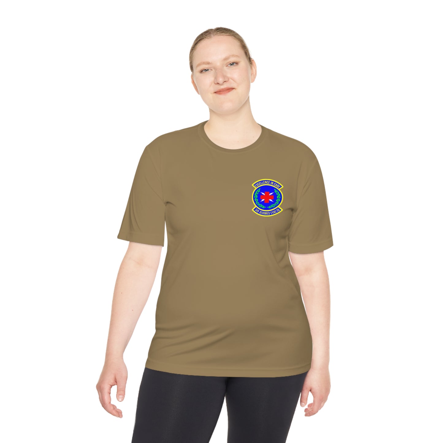 Unit Patch Blue Unisex Moisture Wicking Tee