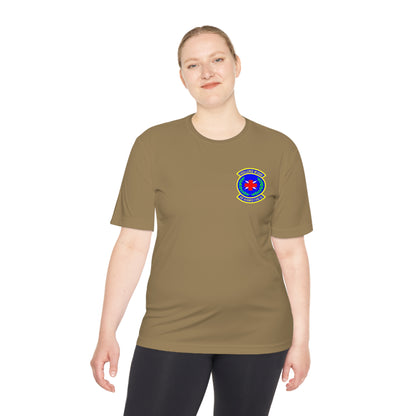 Unit Patch Blue Unisex Moisture Wicking Tee