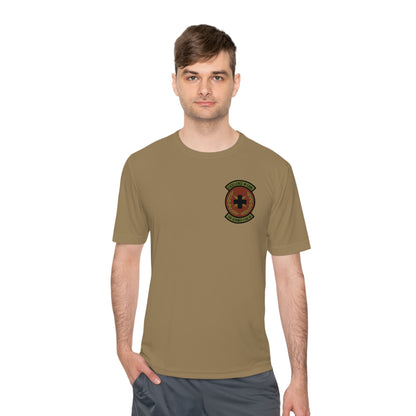 Unit Patch Brown Unisex Moisture Wicking Tee