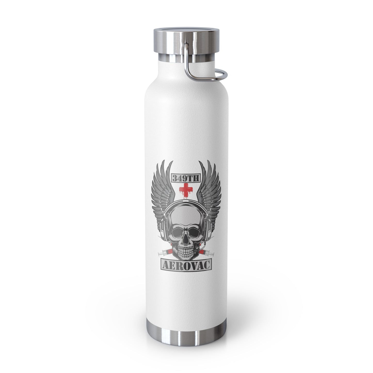 349th AES Skull Copper Vacuum Insulated Bottle, 22oz