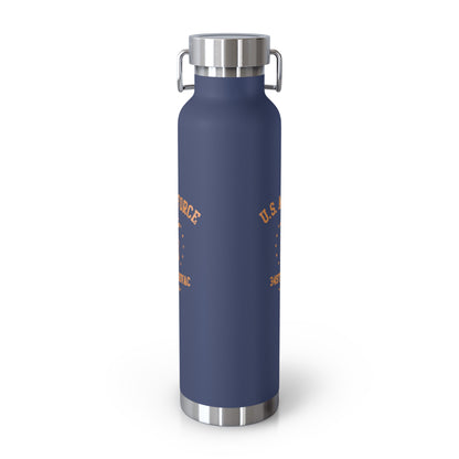 349th Air force Seal Retired Vacuum Insulated Bottle, 22oz