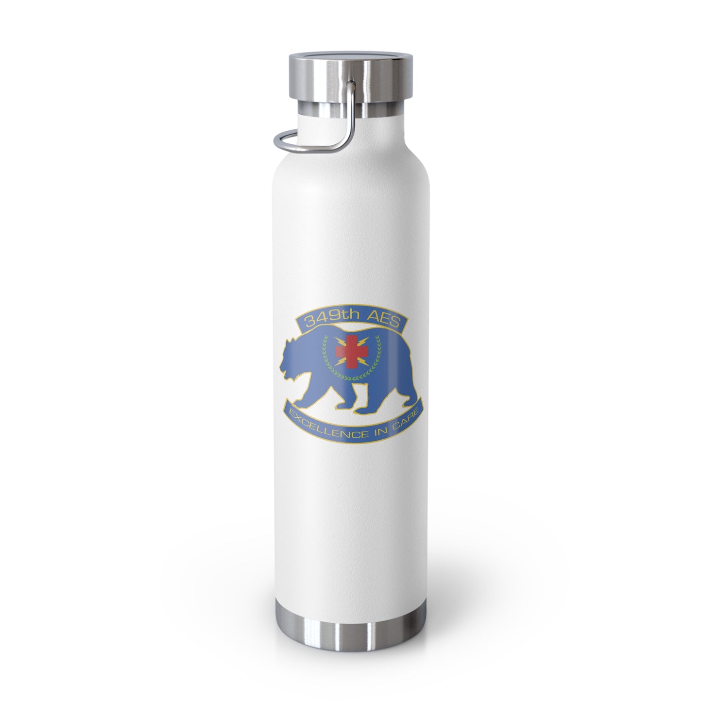 349th AES California Bear v1.0  Copper Vacuum Insulated Bottle, 22oz