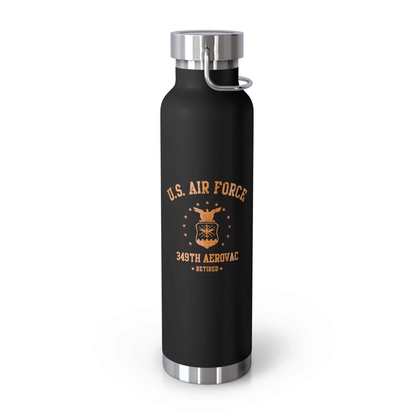 349th Air force Seal Retired Vacuum Insulated Bottle, 22oz
