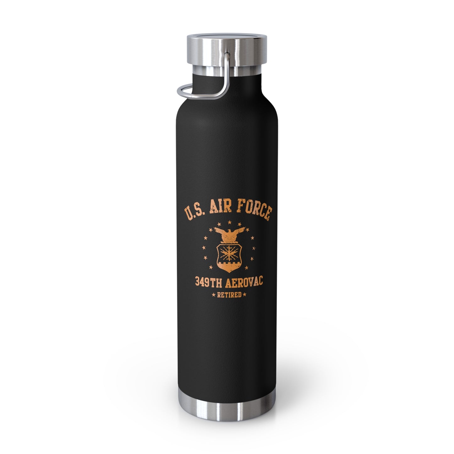 349th Air force Seal Retired Vacuum Insulated Bottle, 22oz