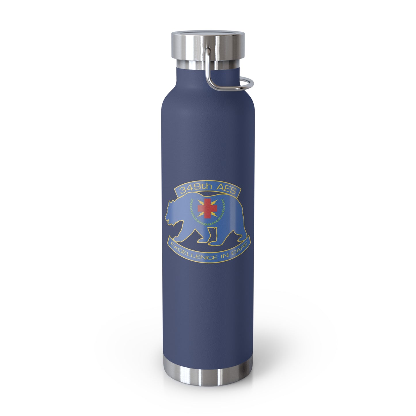 349th AES California Bear v1.0  Copper Vacuum Insulated Bottle, 22oz