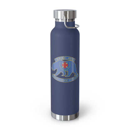 349th AES California Bear v1.0  Copper Vacuum Insulated Bottle, 22oz