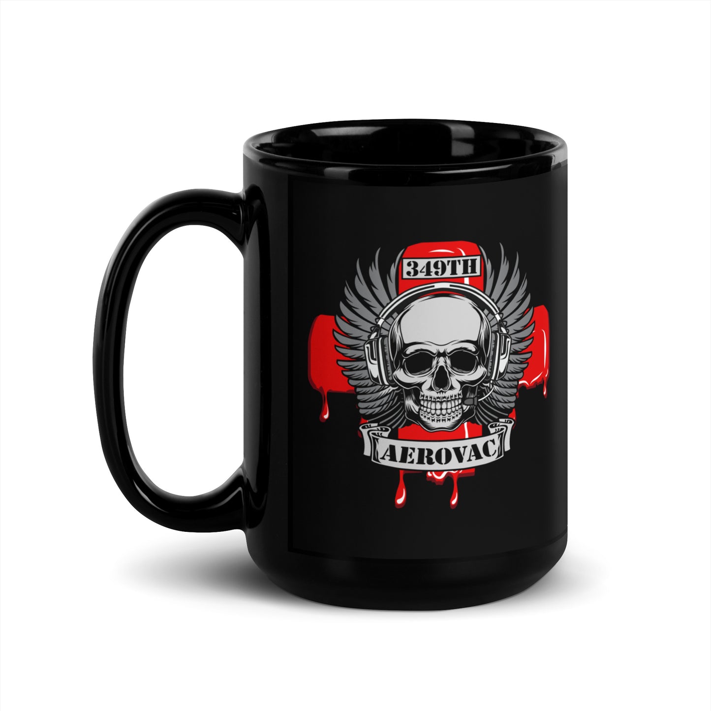 Skull v2.0 Black Glossy Mug